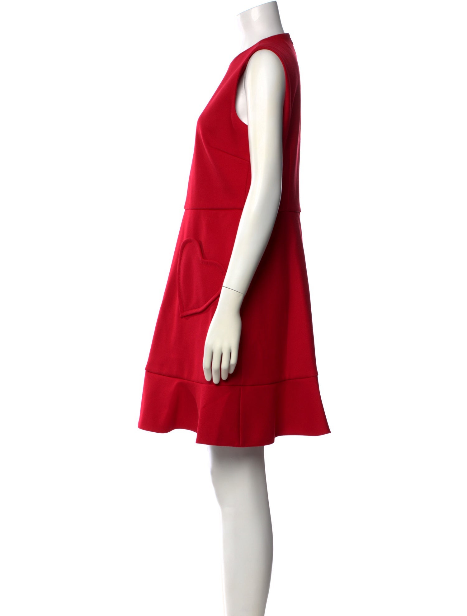 Red Valentino Crew Neck Knee-Length Dress