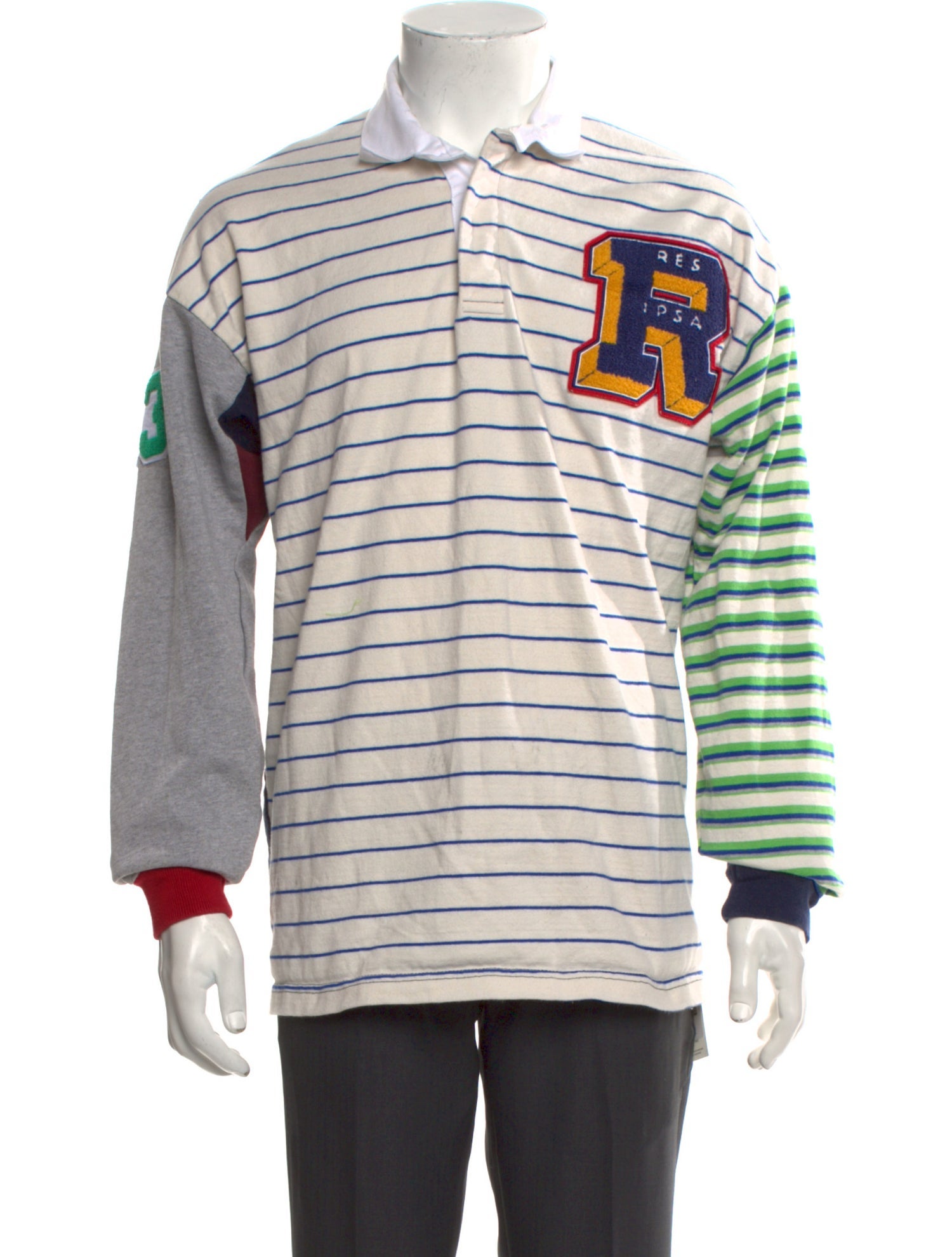 RES IPSA Printed Collar Polo Shirt