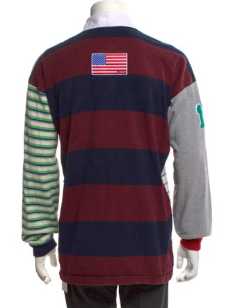 RES IPSA Printed Collar Polo Shirt