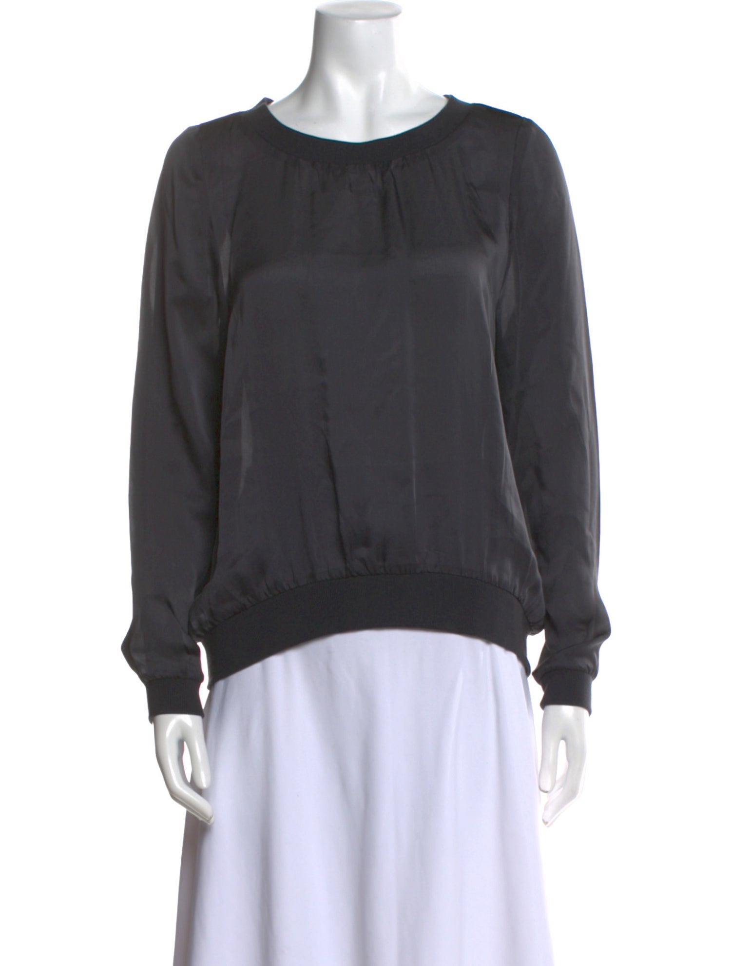 RES IPSA Silk Scoop Neck Sweatshirt