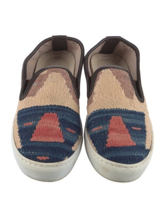 RES IPSA Printed Leather Trim Embellishment Sneakers