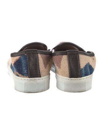 RES IPSA Printed Leather Trim Embellishment Sneakers