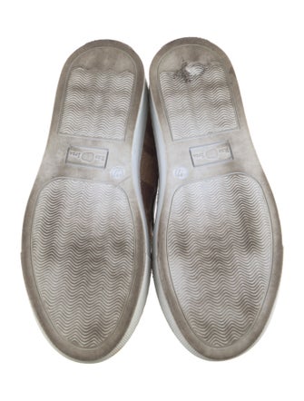 RES IPSA Printed Leather Trim Embellishment Sneakers