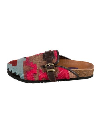 RES IPSA Raffia Patterned Mules