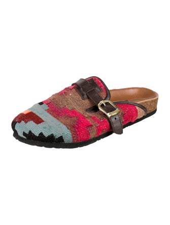 RES IPSA Raffia Patterned Mules