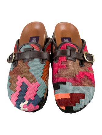 RES IPSA Raffia Patterned Mules