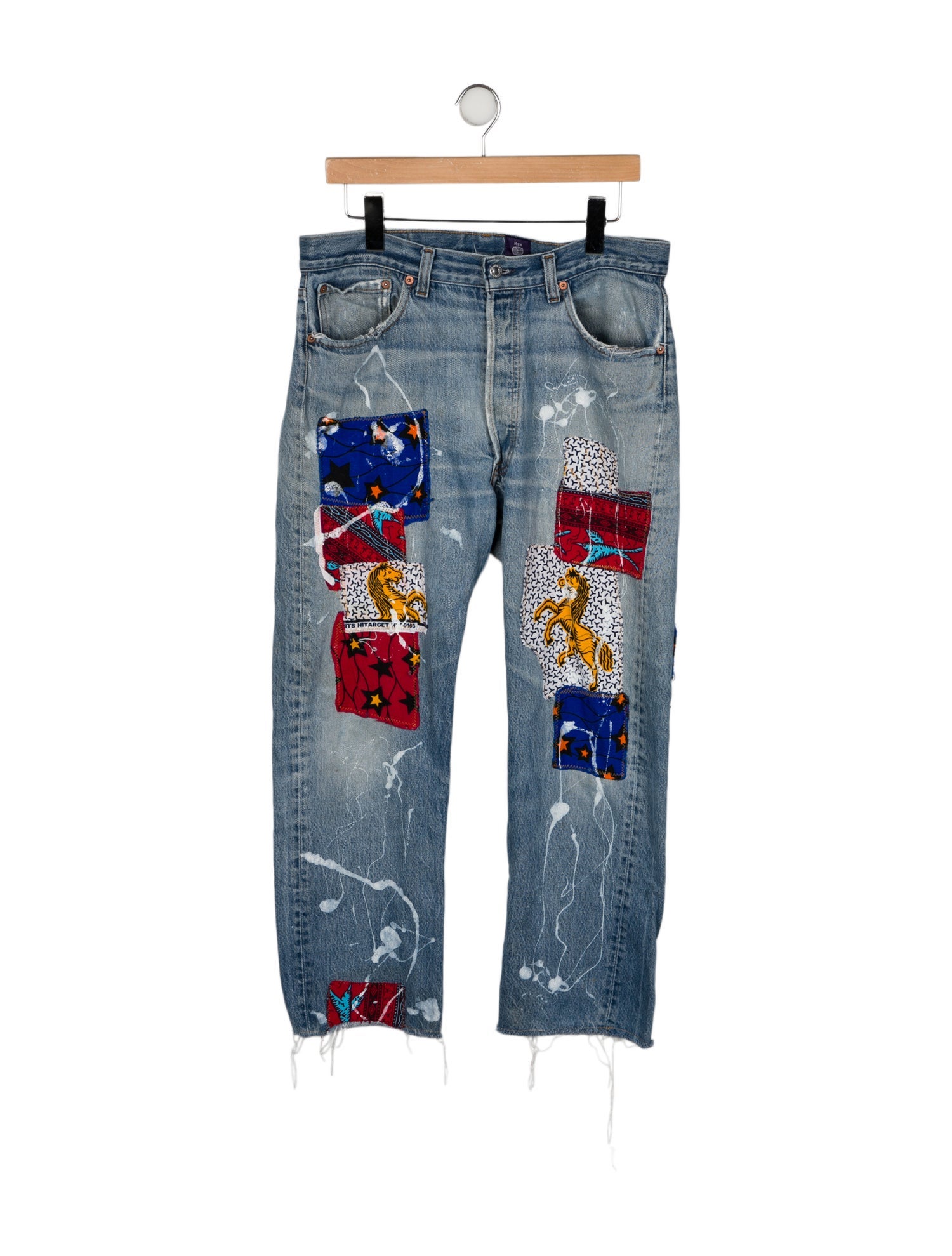 RES IPSA Mid-Rise Straight Leg Jeans