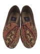 RES IPSA Printed Leather Trim Embellishment Loafers