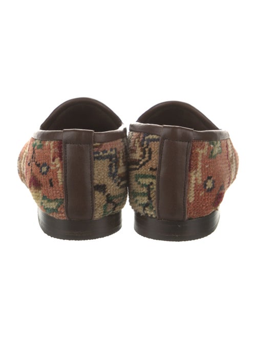 RES IPSA Printed Leather Trim Embellishment Loafers