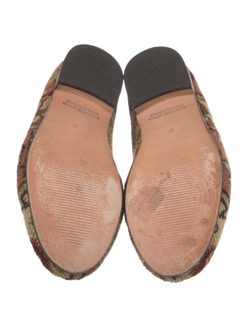 RES IPSA Printed Leather Trim Embellishment Loafers