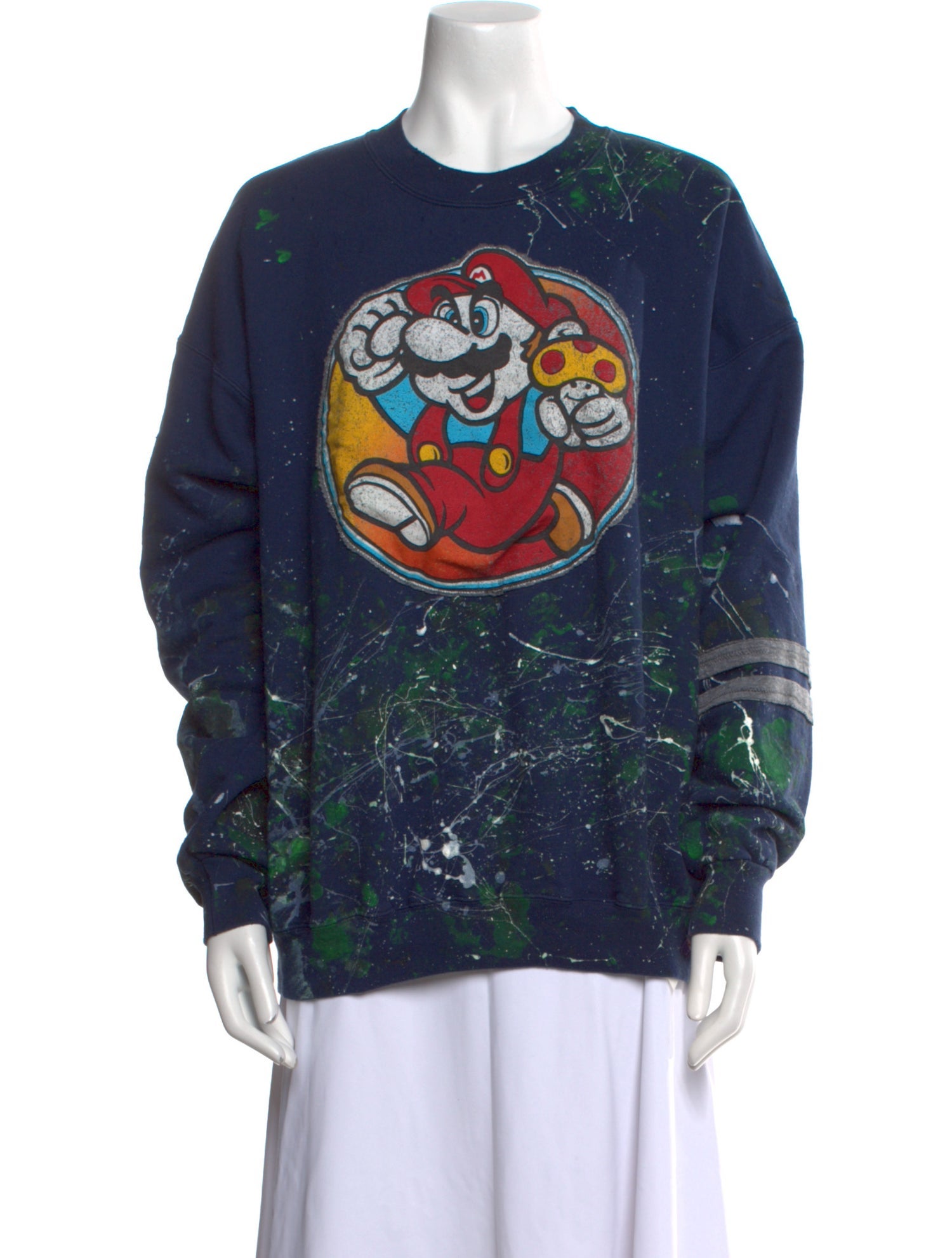 RES IPSA Graphic Print Crew Neck Sweatshirt