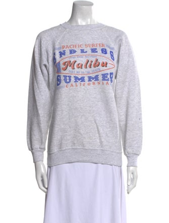 RES IPSA Graphic Print Crew Neck Sweatshirt