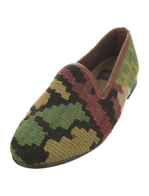 RES IPSA Printed Leather Trim Embellishment Loafers