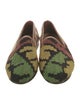 RES IPSA Printed Leather Trim Embellishment Loafers