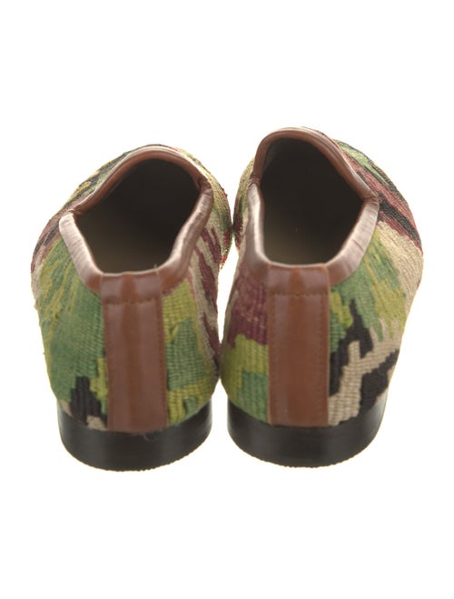 RES IPSA Printed Leather Trim Embellishment Loafers