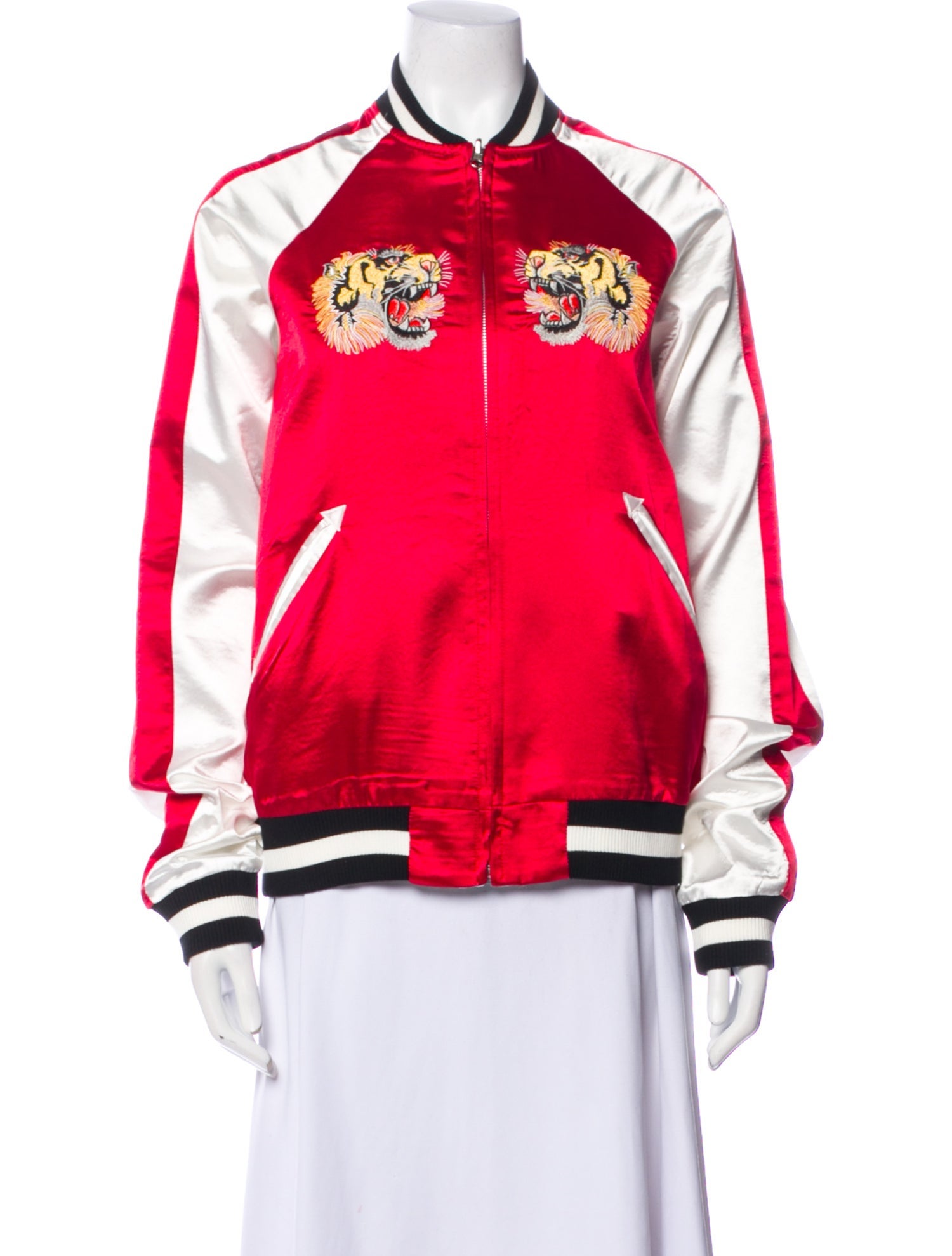 RES IPSA Graphic Print Bomber Jacket