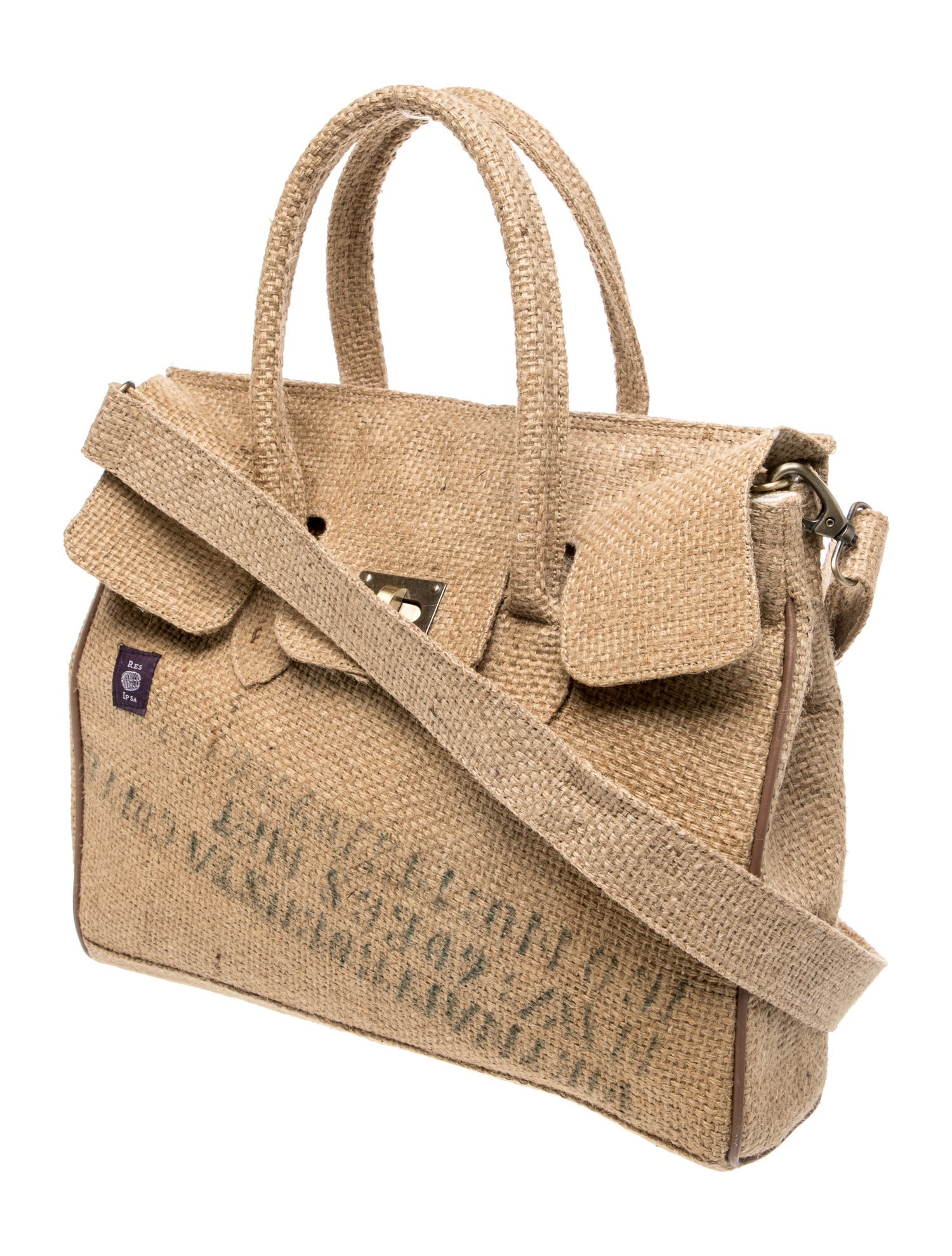 RES IPSA Tweed Top Handle Bag