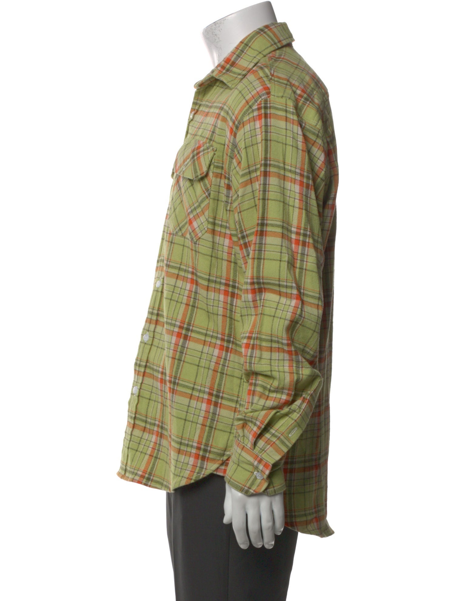 RES IPSA Plaid Print Long Sleeve Shirt