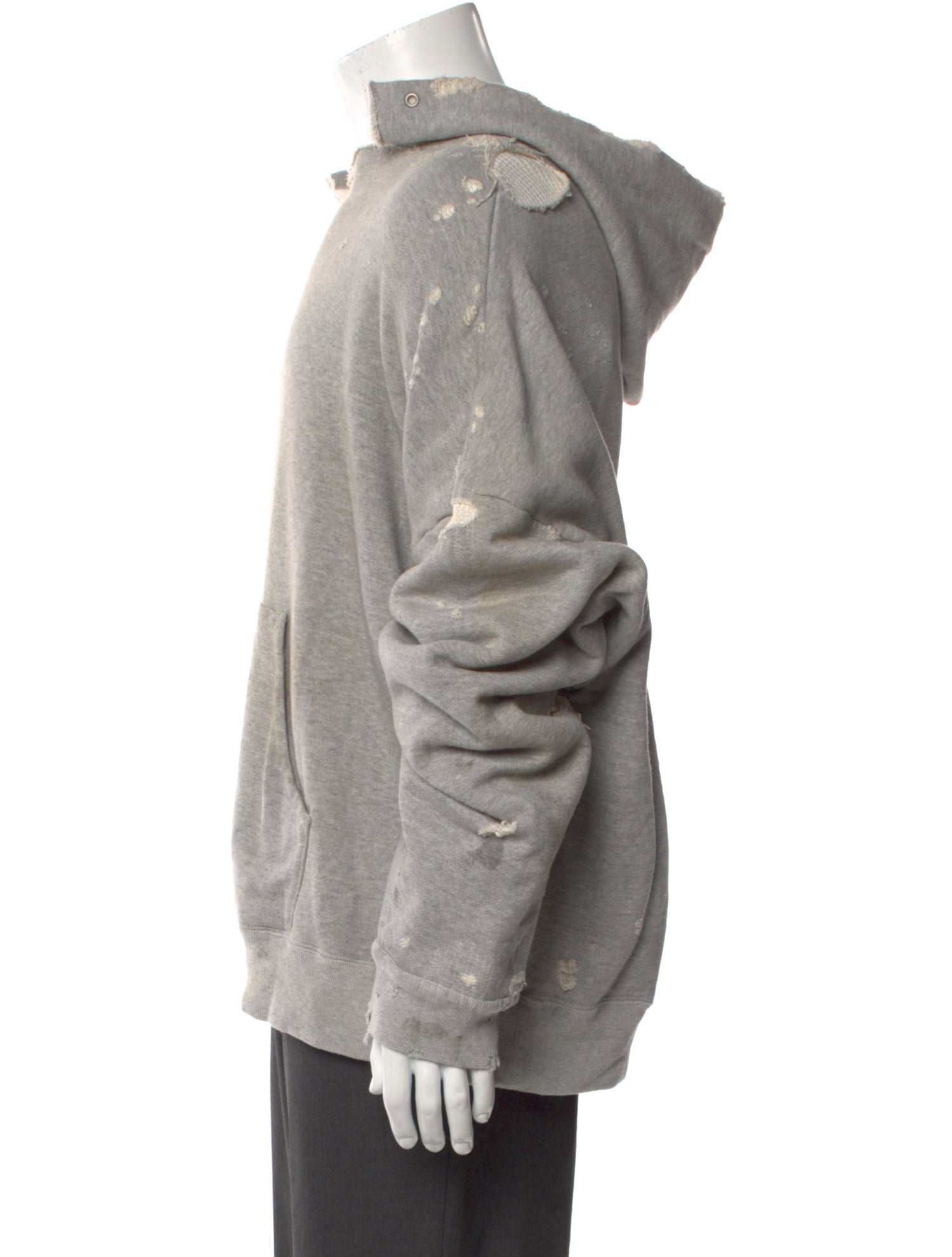 READYMADE Double Face V-Neck Sweatshirt