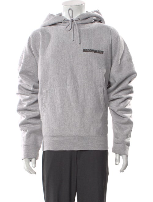 READYMADE Graphic Print V-Neck Hoodie