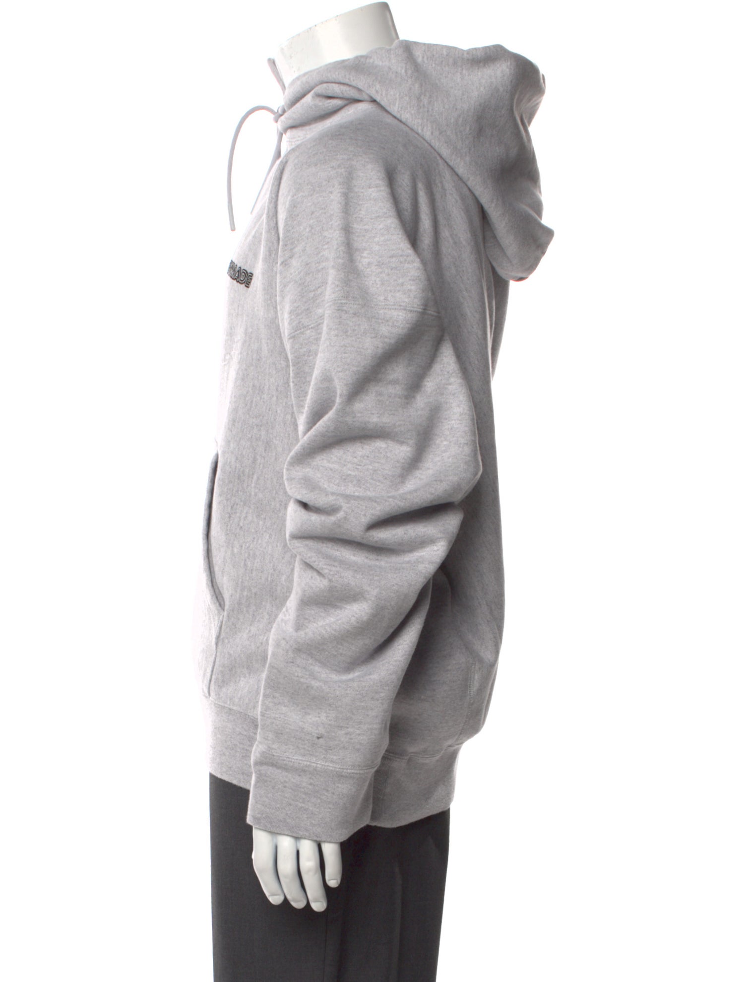 READYMADE Graphic Print V-Neck Hoodie