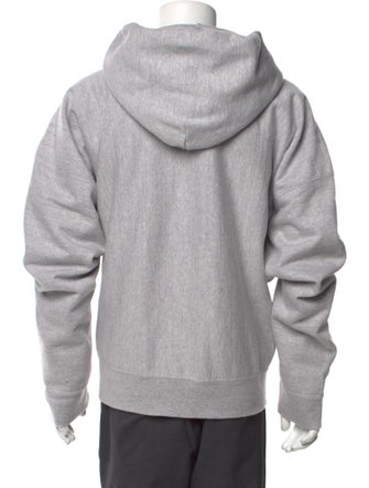 READYMADE Graphic Print V-Neck Hoodie