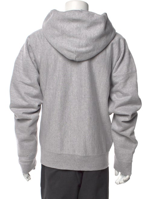 READYMADE Graphic Print V-Neck Hoodie