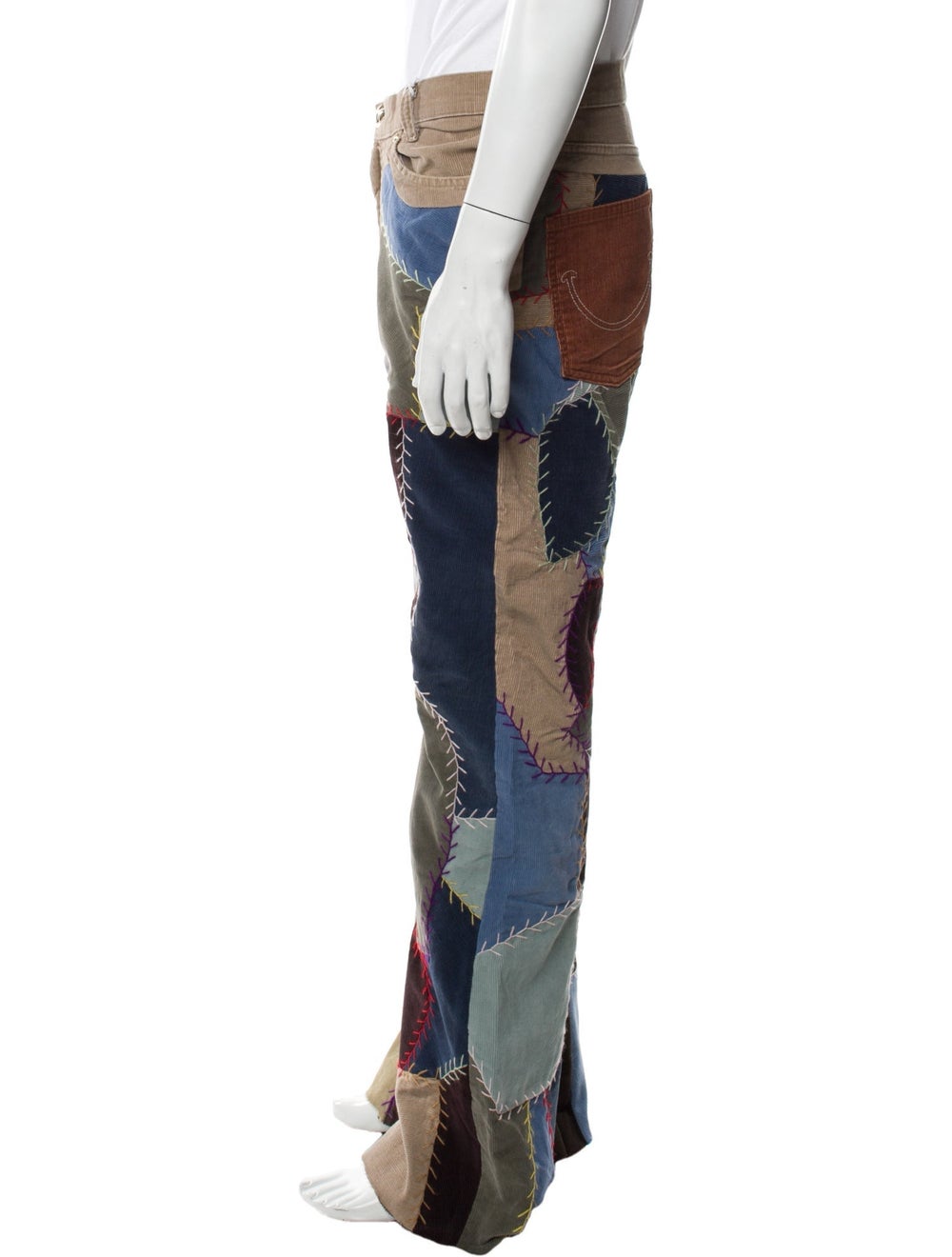 Readymade Patchwork Corduroy Sweatpants Neutrals … - image 2