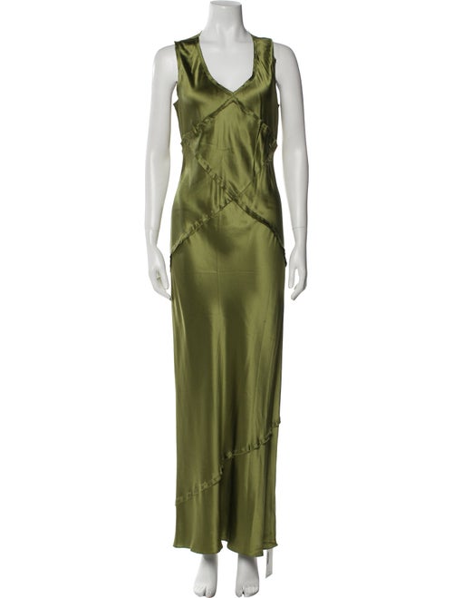 Reformation x Camille Rowe Silk Long Dress