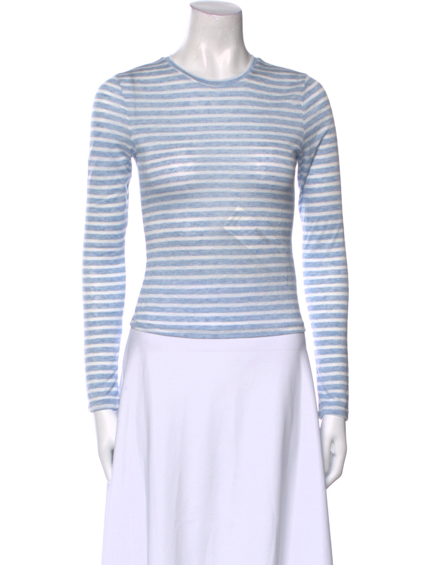 Reformation x Camille Rowe Striped Crew Neck Top