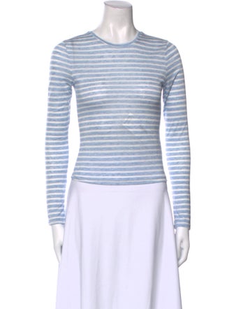 Reformation x Camille Rowe Striped Crew Neck Top