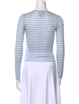Reformation x Camille Rowe Striped Crew Neck Top