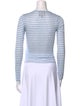 Reformation x Camille Rowe Striped Crew Neck Top