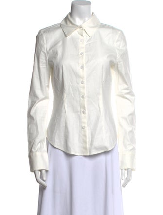 Reformation x Camille Rowe Long Sleeve Button-Up Top