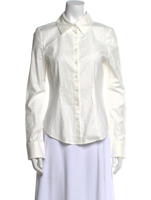 Reformation x Camille Rowe Long Sleeve Button-Up Top