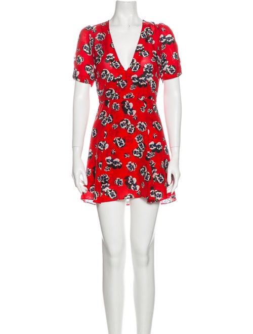 Réalisation Par Silk Mini Dress Red
