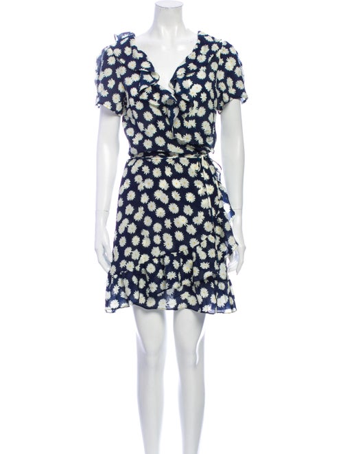 Réalisation Par Silk Mini Dress Blue