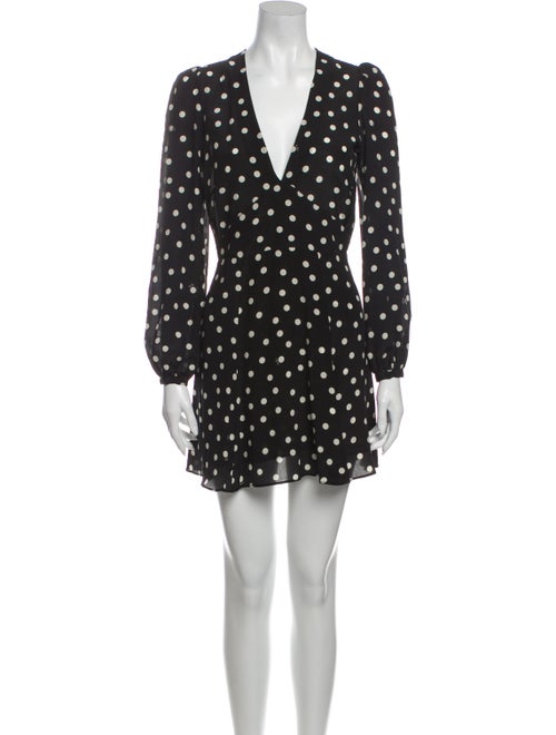 Réalisation Par Silk Mini Dress Black