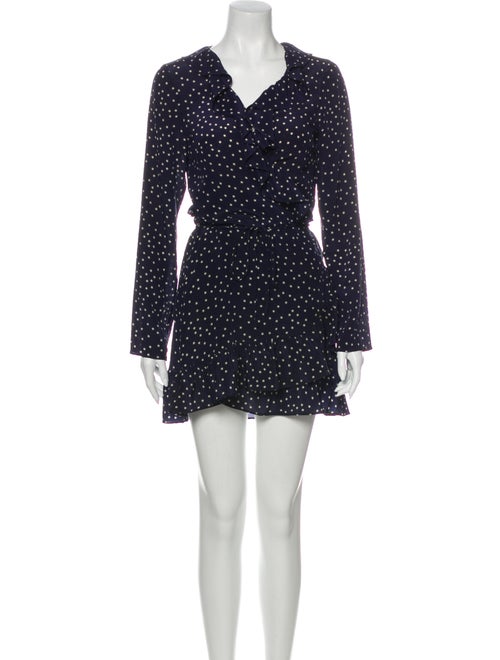 Réalisation Par Silk Mini Dress Blue