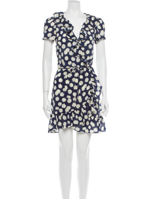 Réalisation Par Silk Mini Dress Blue