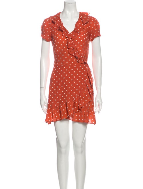 Réalisation Par Silk Mini Dress Orange