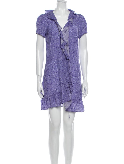 Réalisation Par Silk Mini Dress Purple