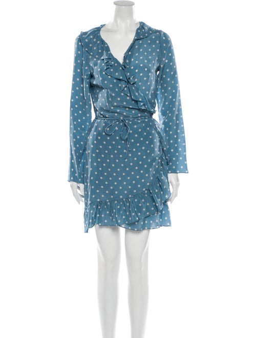 Réalisation Par Silk Mini Dress Blue