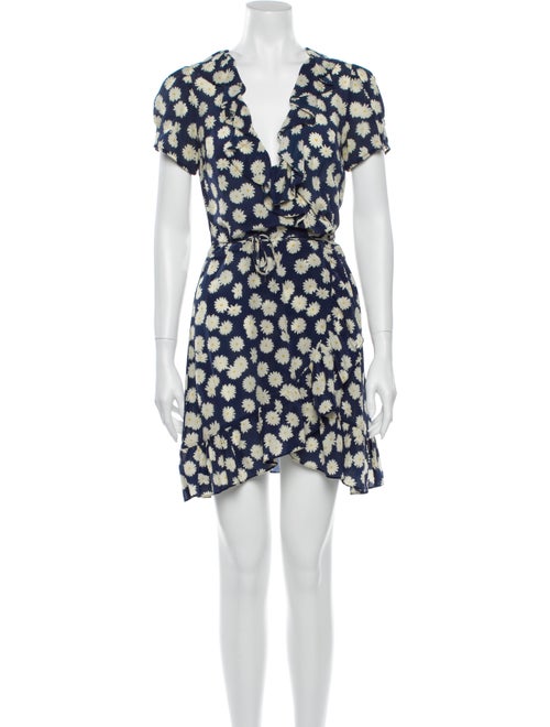 Réalisation Par Silk Mini Dress Blue