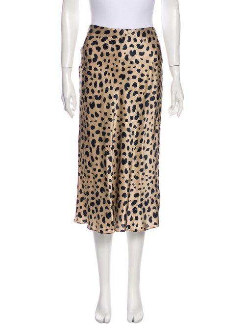 Réalisation Par Silk Midi Length Skirt Brown