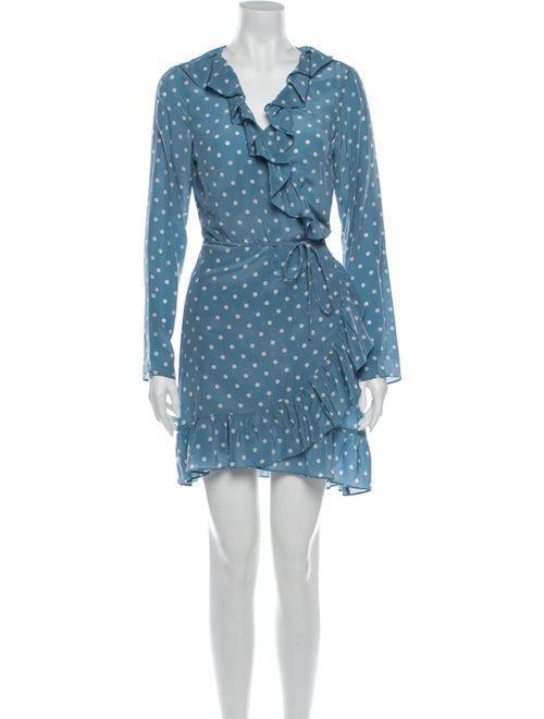 Réalisation Par Silk Mini Dress Blue