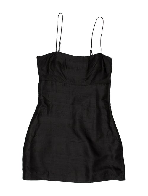 Réalisation Par Silk Mini Dress Black