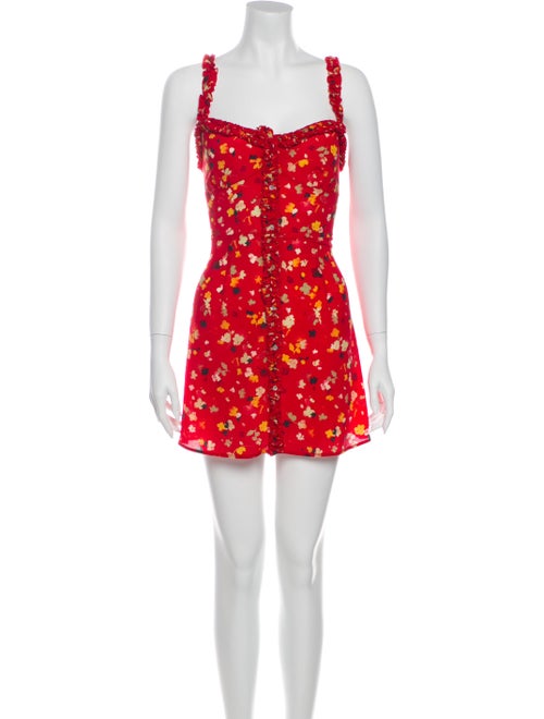 Réalisation Par Silk Mini Dress Red