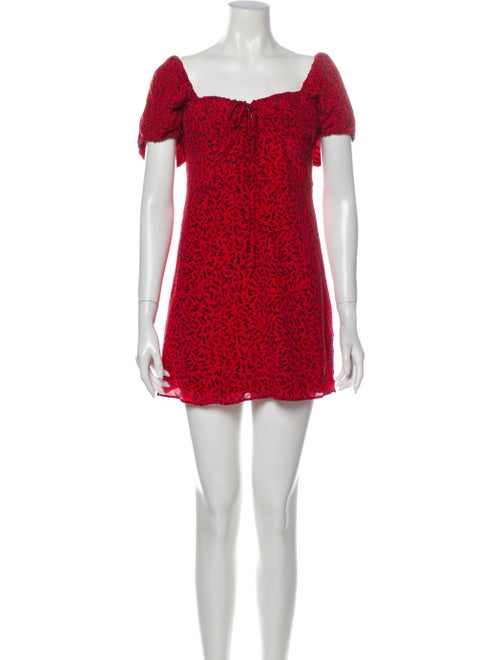 Réalisation Par Silk Mini Dress Red