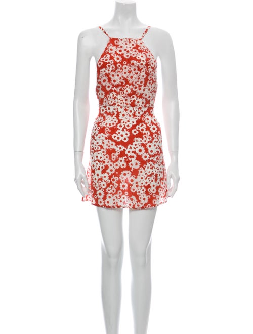 Réalisation Par Silk Mini Dress Orange